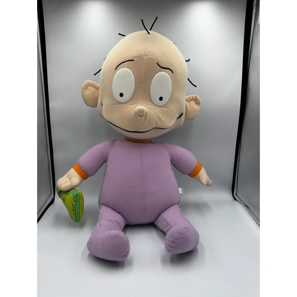 Vintage 1997 Rugrats Dill Pickles Plush Large 24 Inch Nickelodeon Reptar Toy